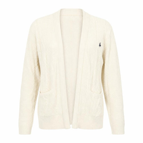 Jack Wills Women's Ivory Merino Wool Blend Cardigan UK 8