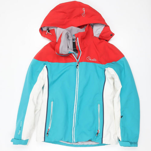 Dare 2b Women's Red Blue White Waterproof Ski Jacket Size 10