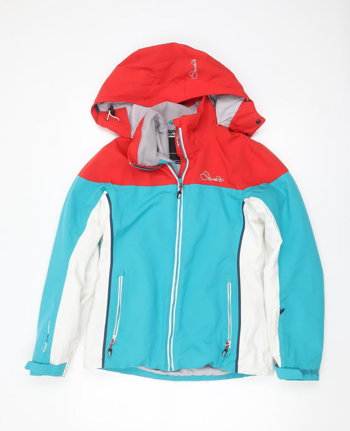 Dare 2b Women's Red Blue White Waterproof Ski Jacket Size 10