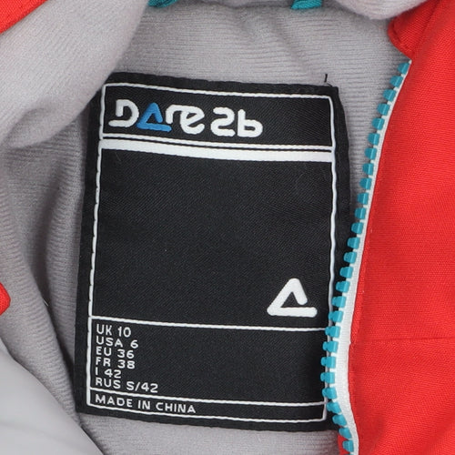 Dare 2b Women's Red Blue White Waterproof Ski Jacket Size 10