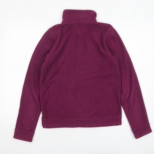 Animal Womens Purple Fleece 1/2 Zip Sweatshirt Size 10