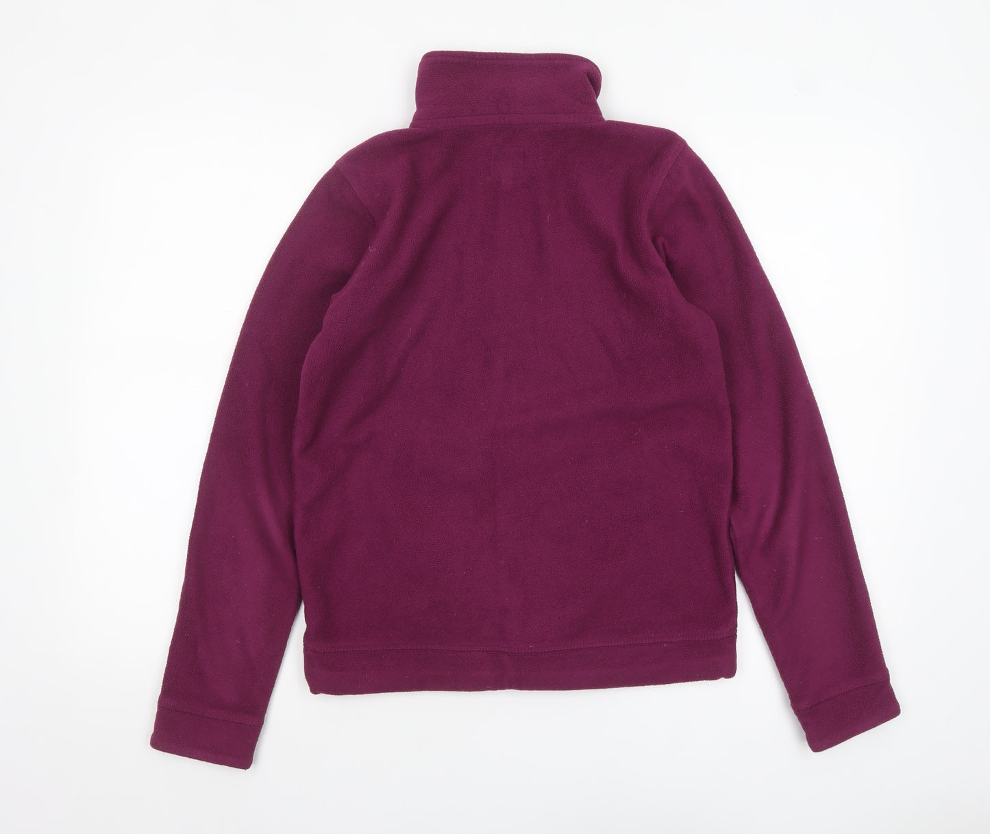 Animal Womens Purple Fleece 1/2 Zip Sweatshirt Size 10