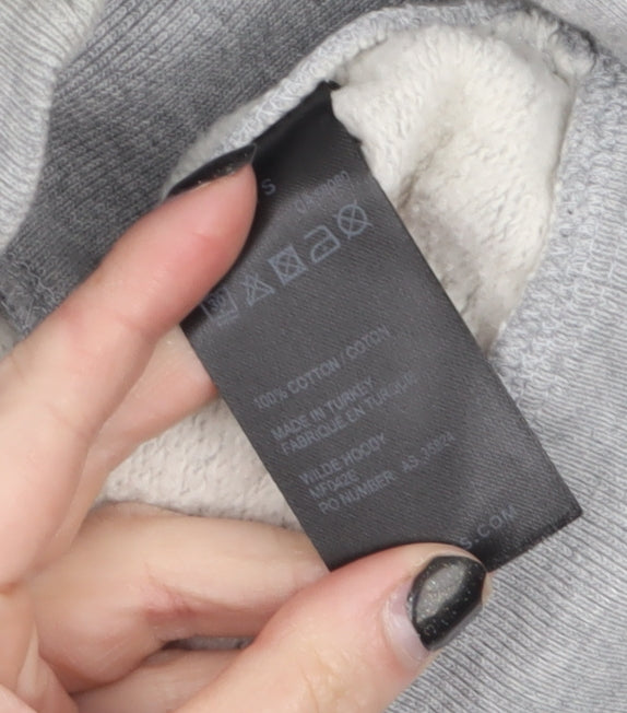 AllSaints Men's Grey Full Zip Cotton Hoodie XL