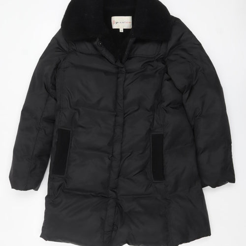 Paul & Joe Sister Women's Black Long Puffer Coat Size 10