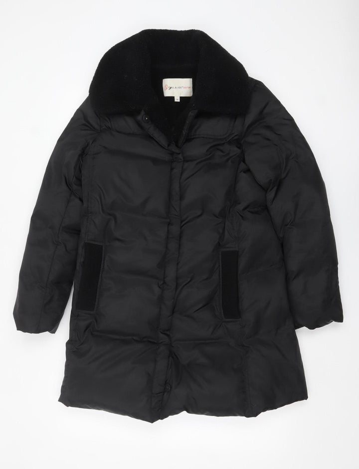 Paul & Joe Sister Women's Black Long Puffer Coat Size 10