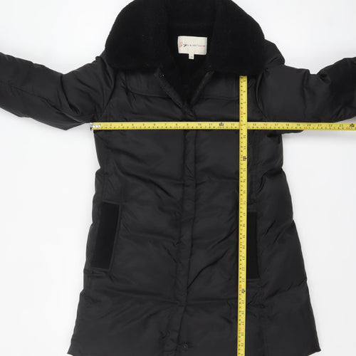 Paul & Joe Sister Women's Black Long Puffer Coat Size 10