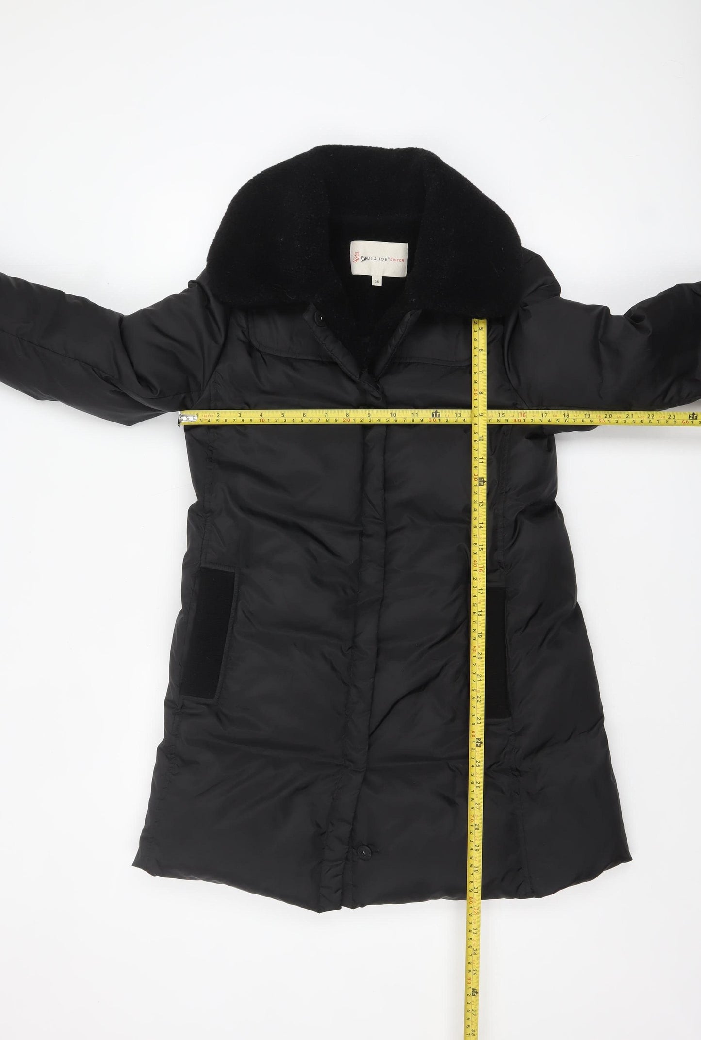 Paul & Joe Sister Women's Black Long Puffer Coat Size 10