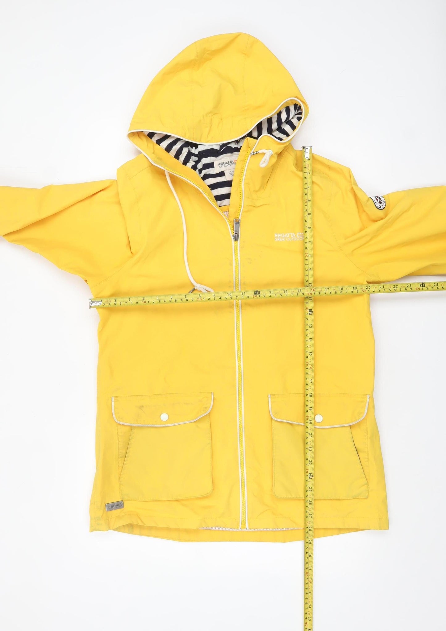 Regatta Women’s Yellow Waterproof Hooded Rain Jacket UK 14