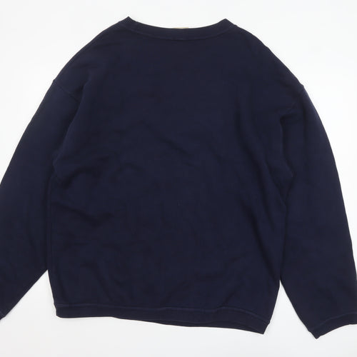 Planet Hollywood Mens Blue Large Pullover Sweatshirt 90s Retro Logo