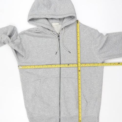 Marks and Spencer Men's Grey Full Zip Hoodie Size S Regular Fit