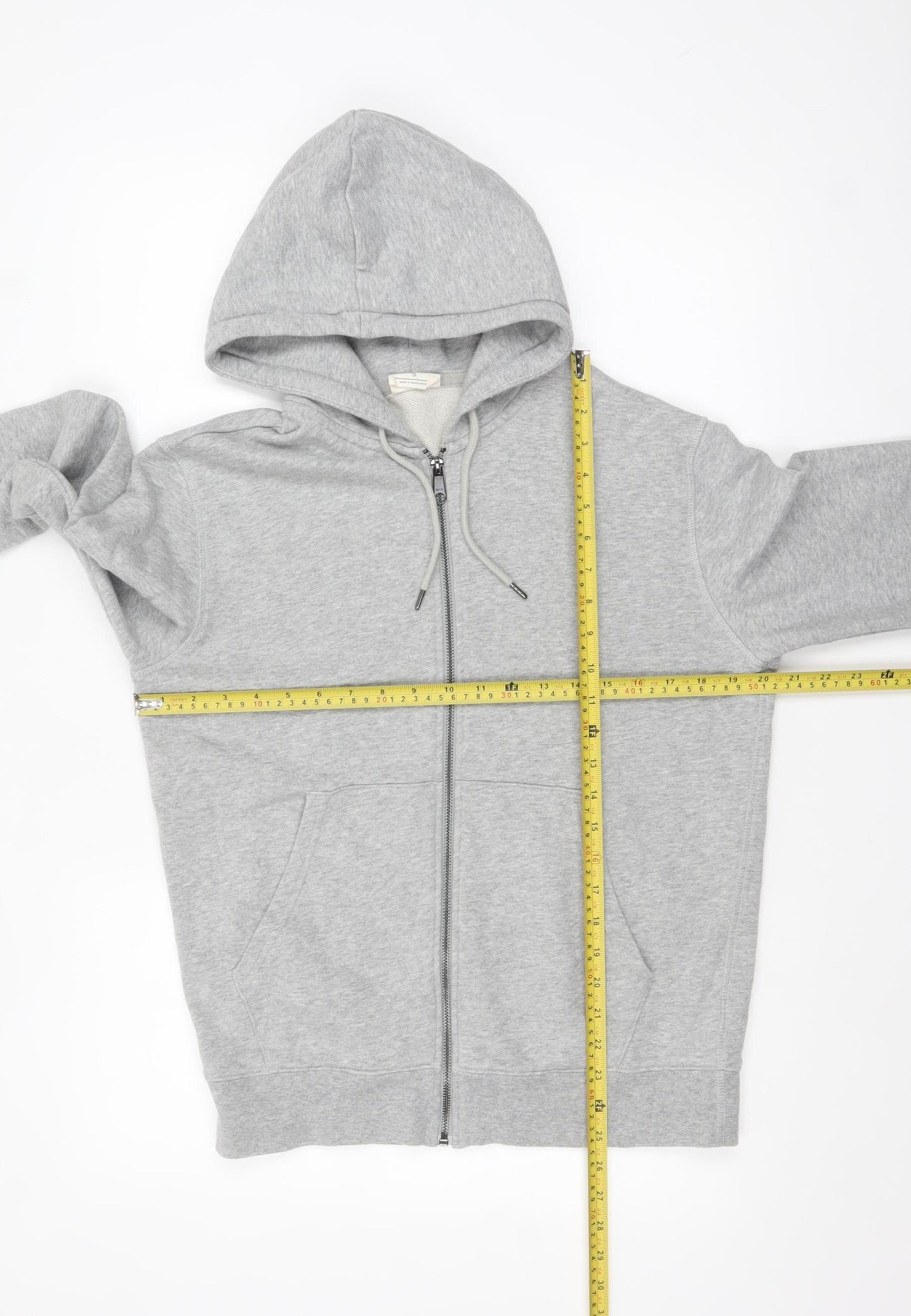 Marks and Spencer Men's Grey Full Zip Hoodie Size S Regular Fit