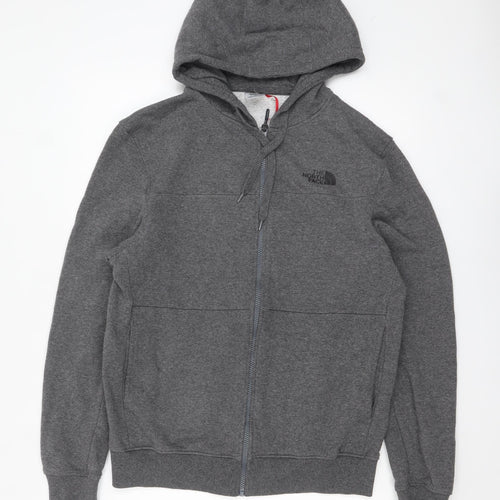 The North Face Men's Grey Full Zip Hoodie Size M
