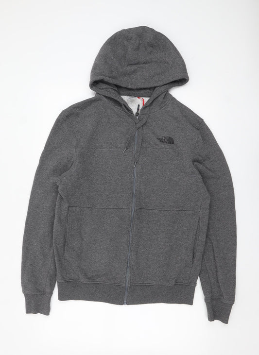 The North Face Men's Grey Full Zip Hoodie Size M