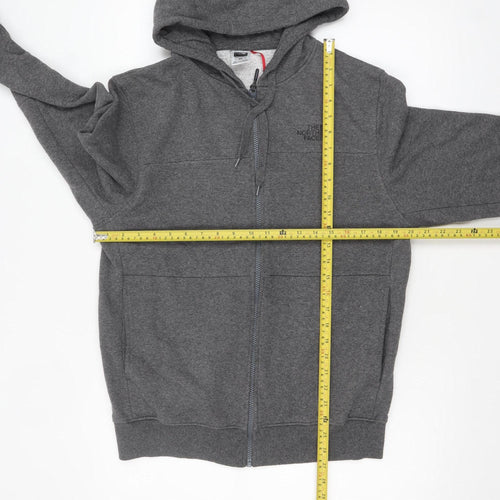 The North Face Men's Grey Full Zip Hoodie Size M