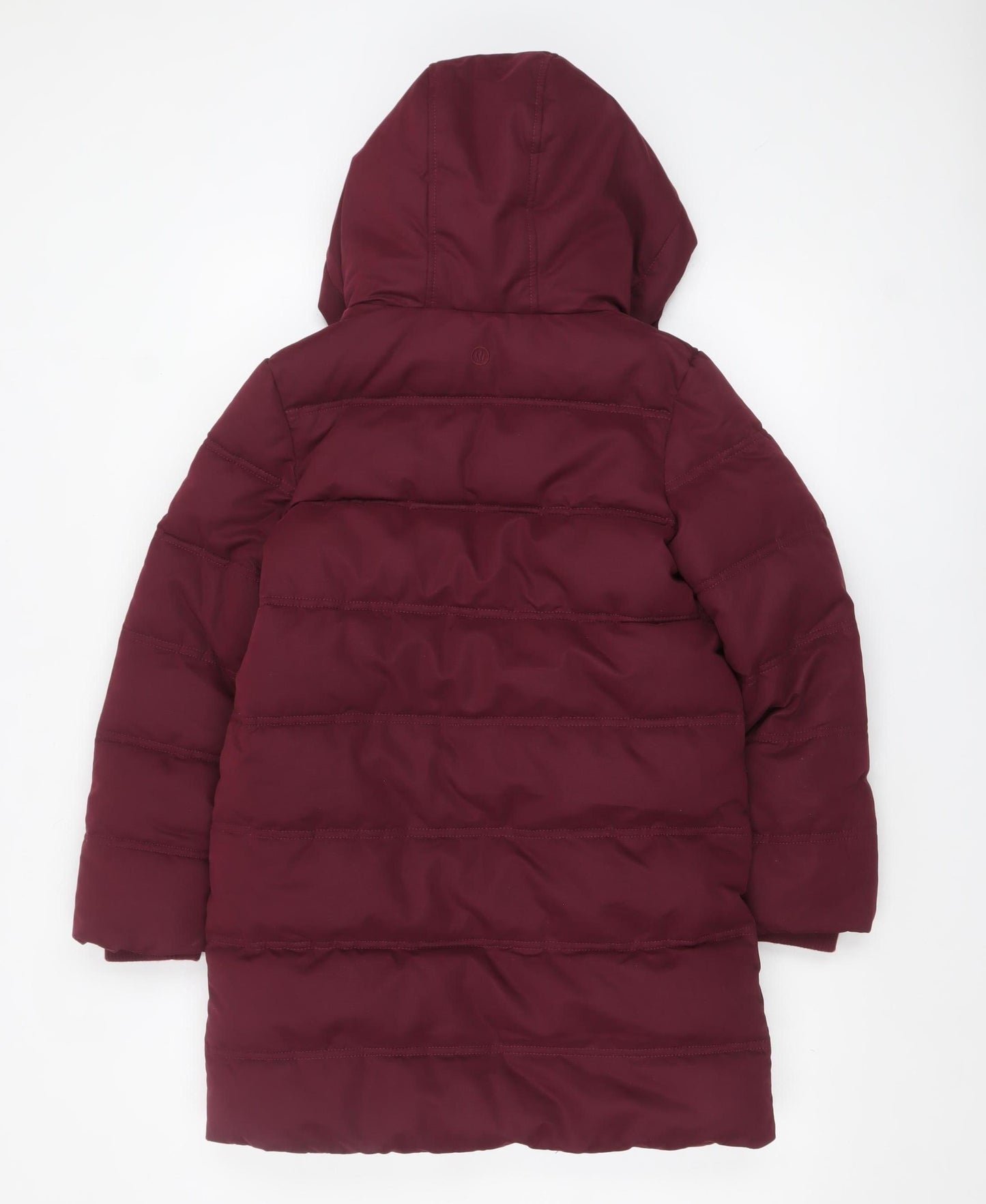 FatFace Girls Red Hooded Puffer Coat 10-11 Years Lined Winter Jacket