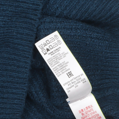 Marks and Spencer Mens Multicoloured Striped Knit Pullover Jumper M