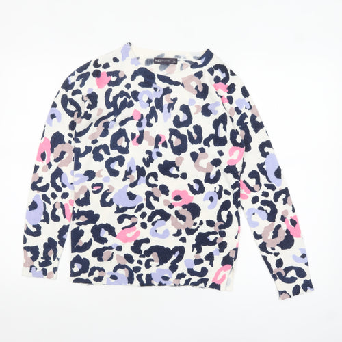 Marks and Spencer Women’s Multicoloured Animal Print Acrylic Jumper Size 8