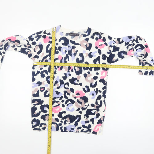 Marks and Spencer Women’s Multicoloured Animal Print Acrylic Jumper Size 8