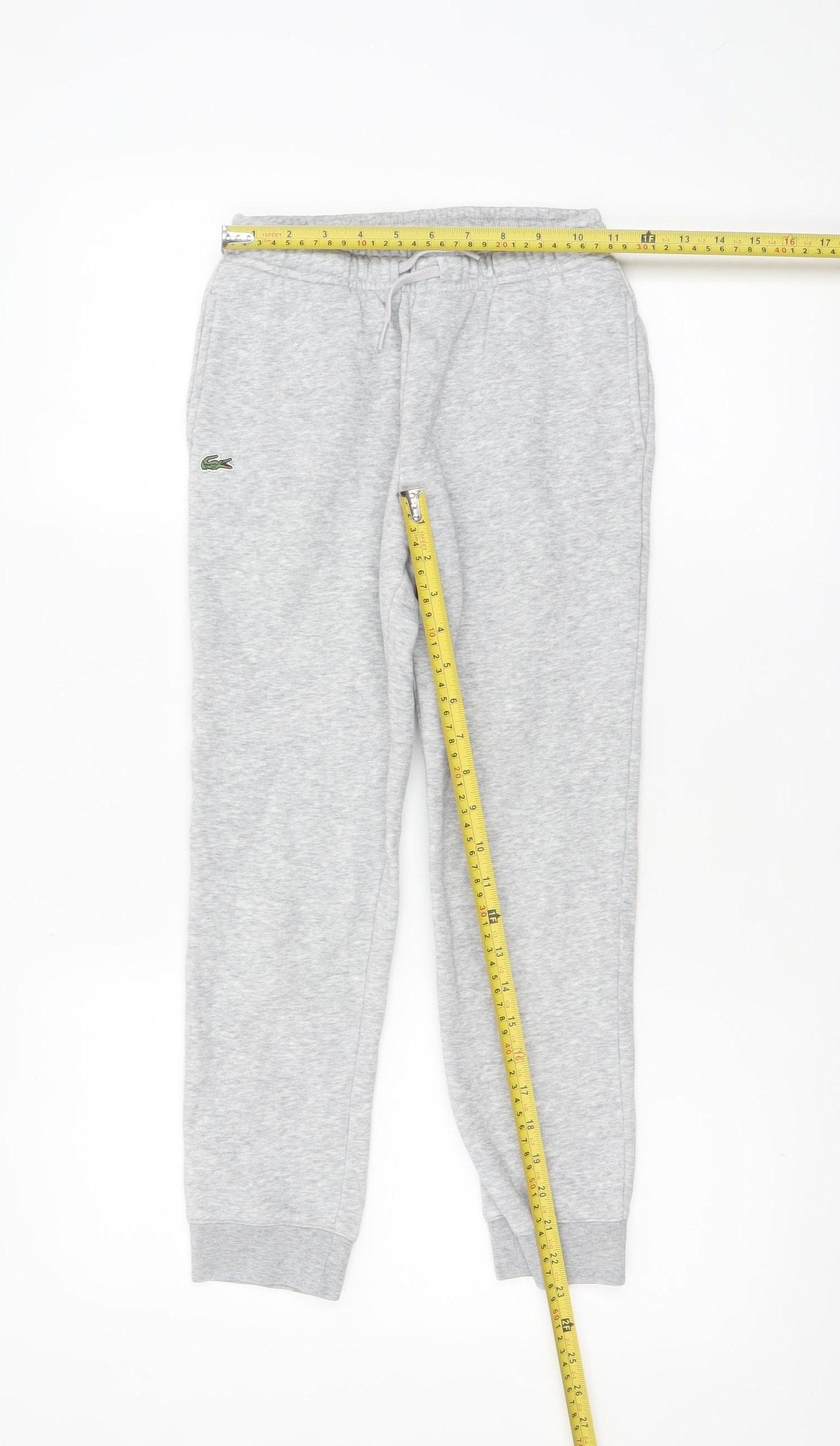 Lacoste Sport Boys Grey Jogger Trousers Size 10 Years 140cm Cotton Blend
