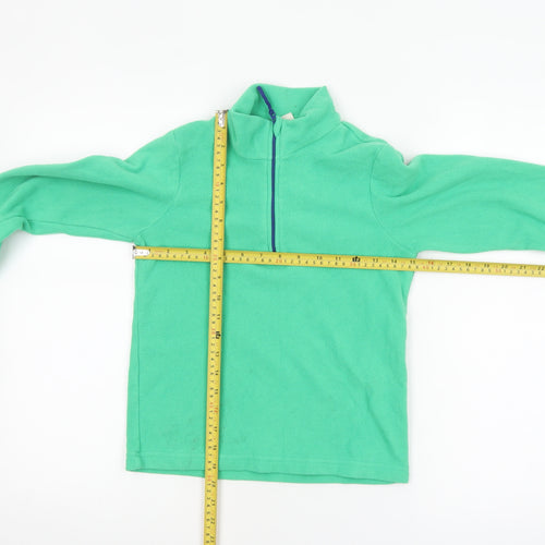 Mountain Warehouse Boys Green Fleece 1/4 Zip Pullover Sweatshirt 9-10 Years