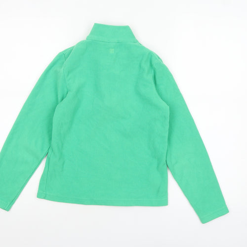 Mountain Warehouse Boys Green Fleece 1/4 Zip Pullover Sweatshirt 9-10 Years