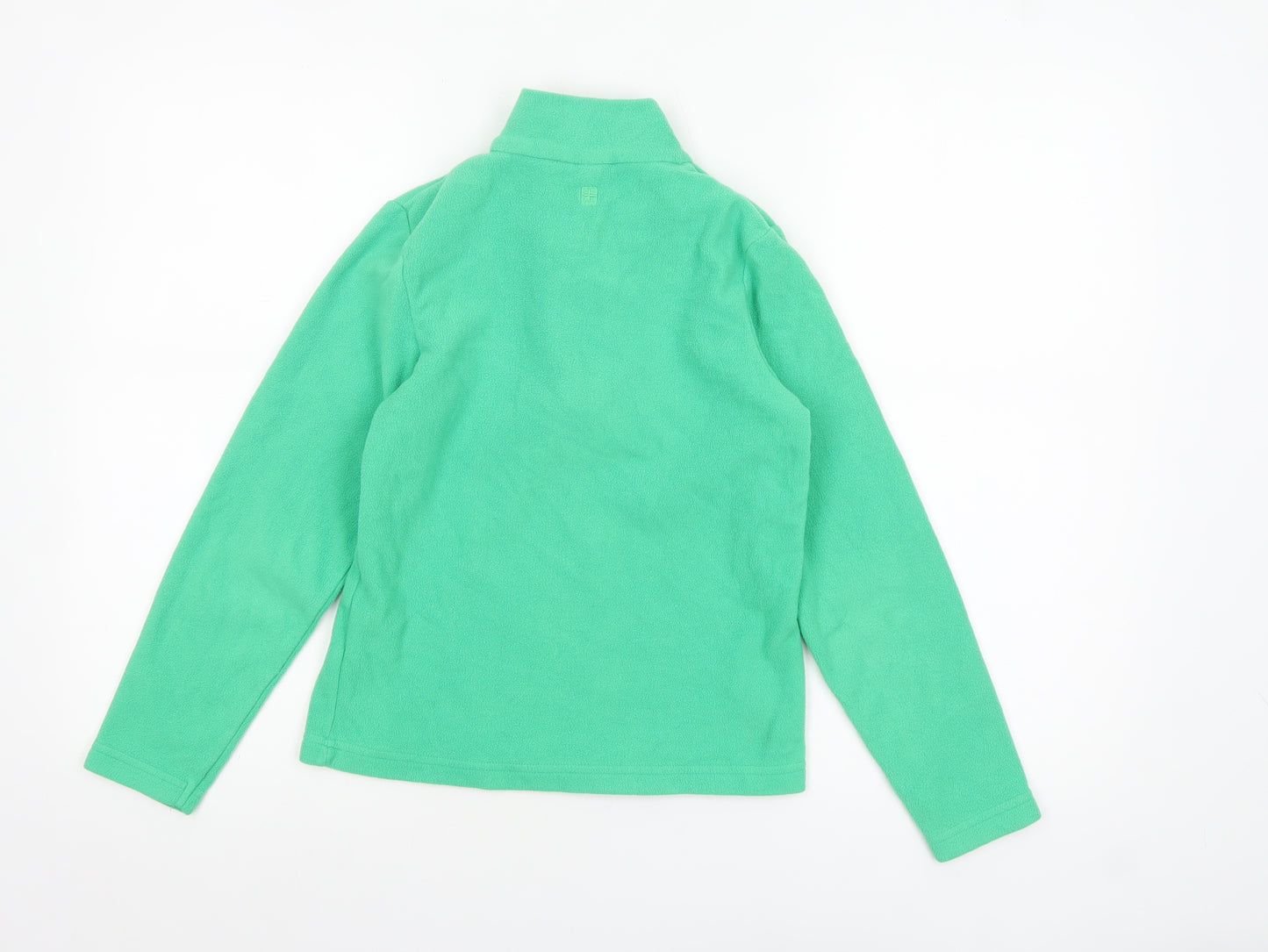 Mountain Warehouse Boys Green Fleece 1/4 Zip Pullover Sweatshirt 9-10 Years