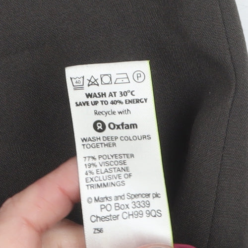 Marks and Spencer Women’s Brown Size 10 Straight Trousers