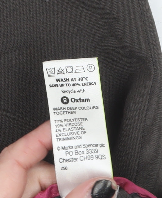 Marks and Spencer Women’s Brown Size 10 Straight Trousers