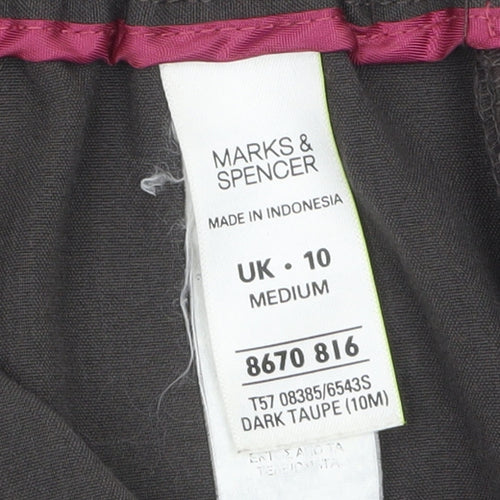Marks and Spencer Women’s Brown Size 10 Straight Trousers