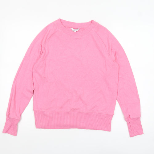 Next Womens Pink Crew Neck Pullover Jumper Size 10