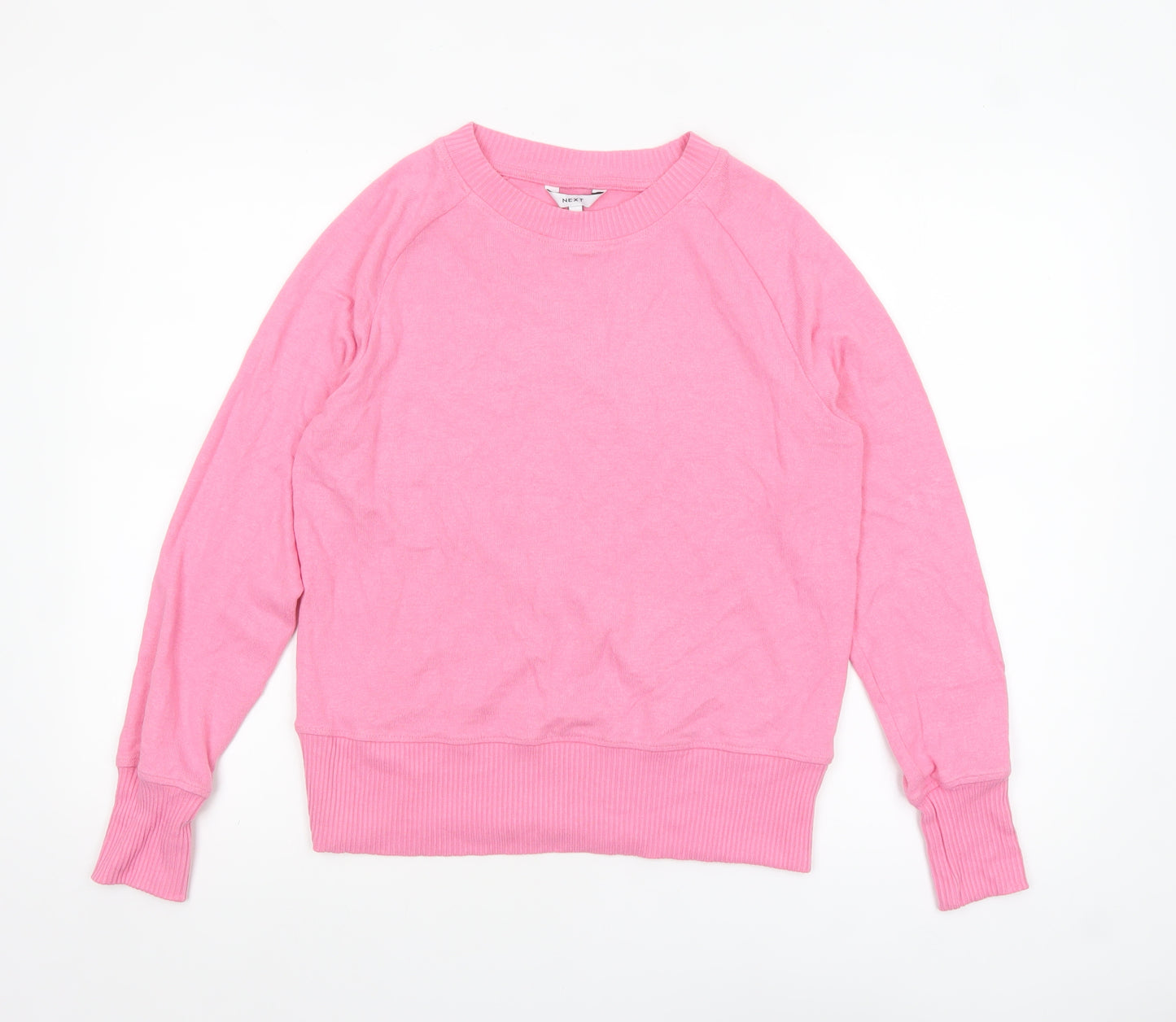 Next Womens Pink Crew Neck Pullover Jumper Size 10