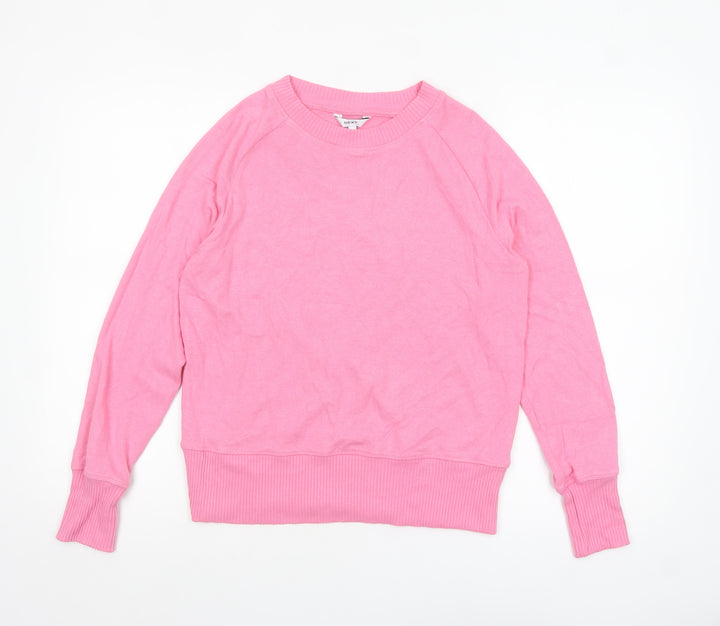 Next Womens Pink Crew Neck Pullover Jumper Size 10