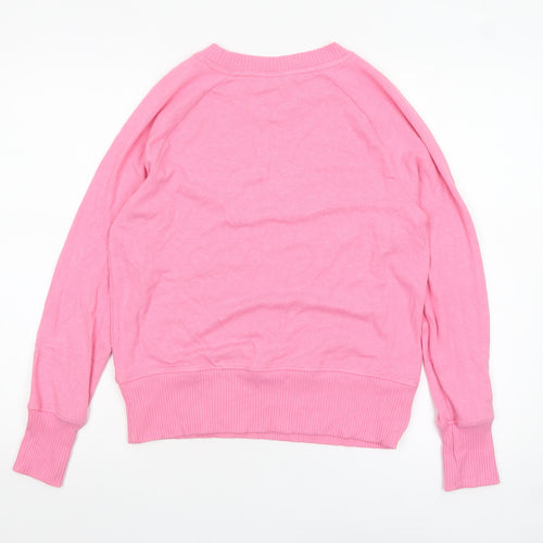 Next Womens Pink Crew Neck Pullover Jumper Size 10