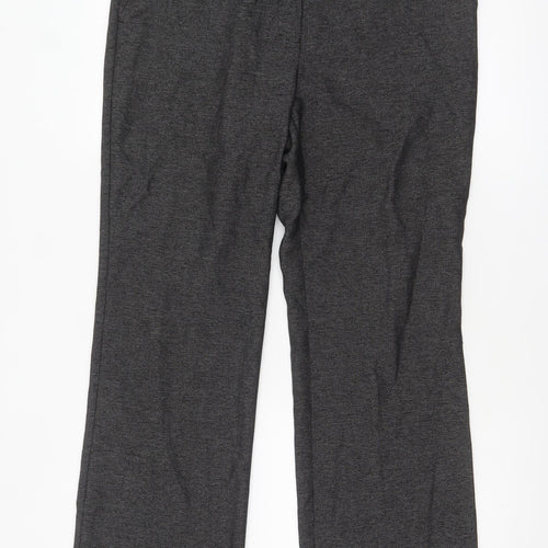 Next Women's Grey Size 12 Regular Straight Leg Dress Pants
