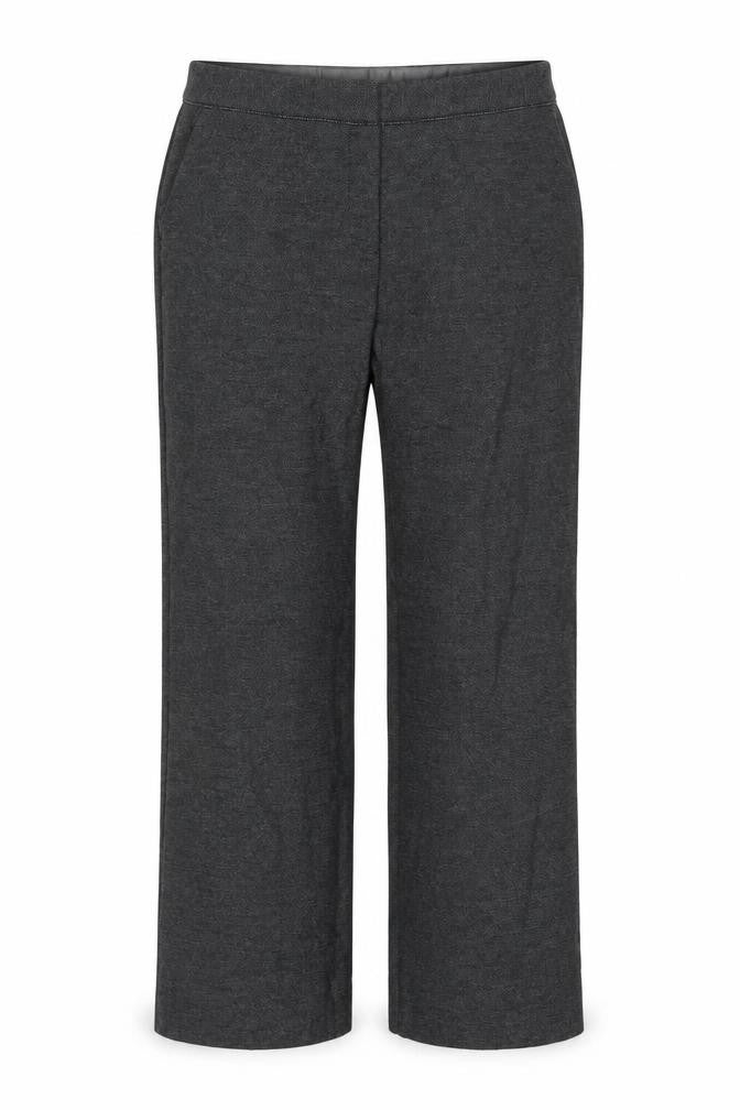 Front view of Next Women's Grey, size 12, Regular Straight Leg Dress Pants