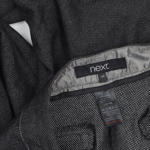 Next Women's Grey Size 12 Regular Straight Leg Dress Pants