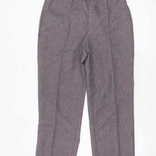 Damart Women’s Grey Straight Leg Trousers Size 14 Elastic Waist