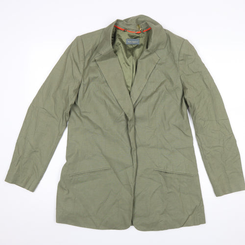 Ruth Langsford Women’s Green Linen Blend Lined Blazer UK 12