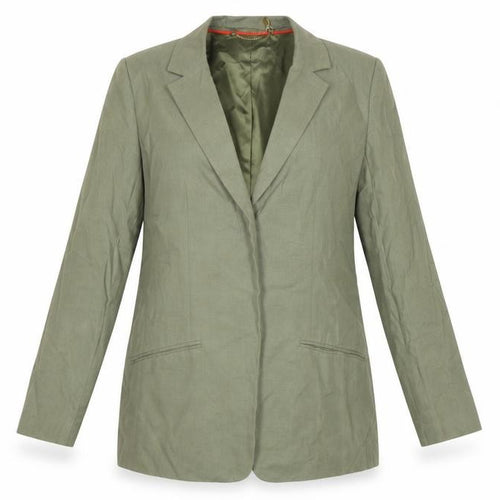 Ruth Langsford Women’s Green Linen Blend Lined Blazer UK 12