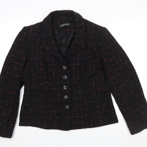 Alex & Co. Women’s Black Wool Blend Tweed Blazer Size 16