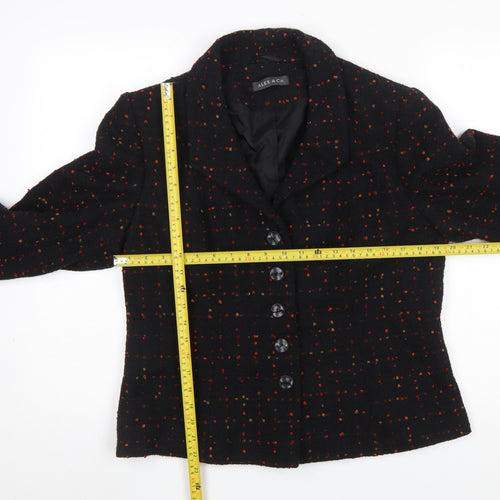 Alex & Co. Women’s Black Wool Blend Tweed Blazer Size 16