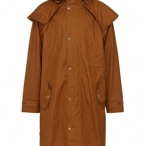 Cotton Traders Men's Brown XS Waterproof Hooded Rain Coat