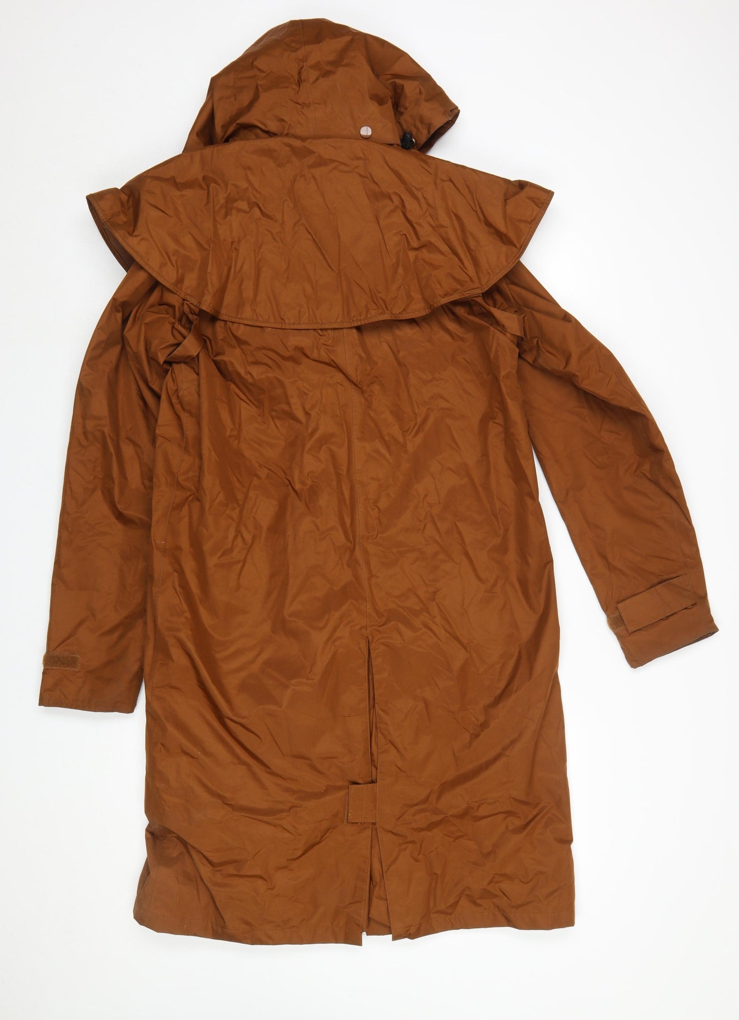 Cotton Traders Men's Brown XS Waterproof Hooded Rain Coat