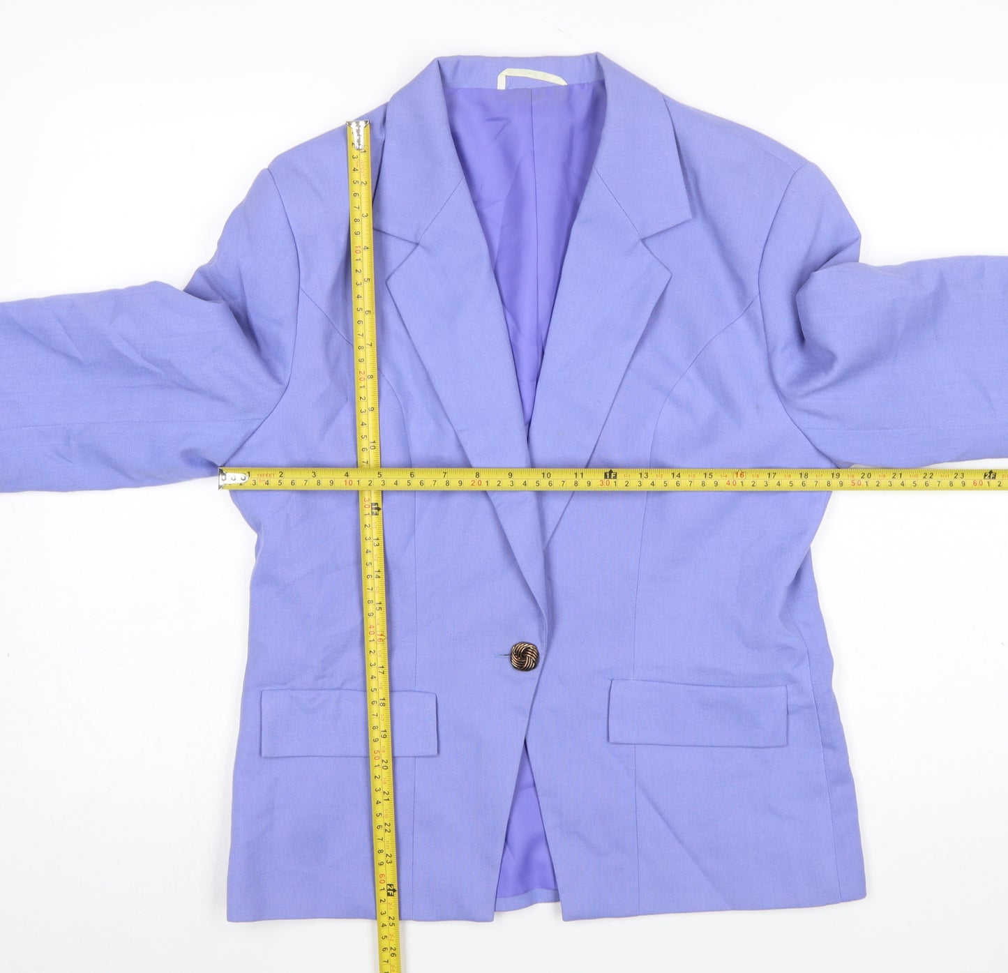 Imogen Women Purple Size 14 Single-Breasted Classic Blazer