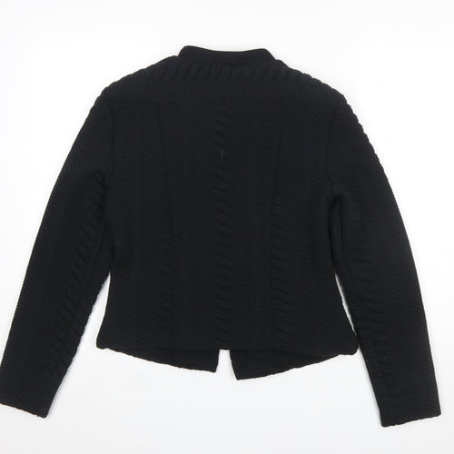 MADELEINE Women's Black Size 10 Textured Tailored Blazer Jacket