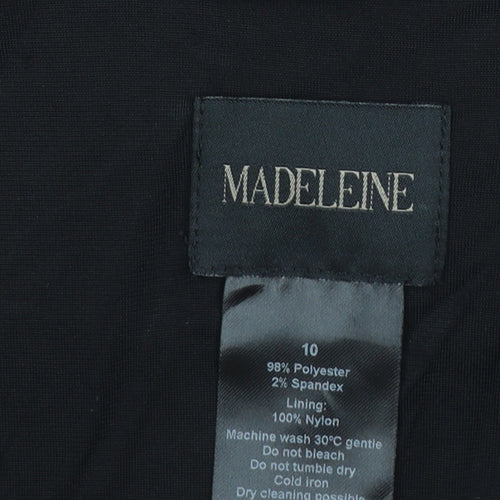 MADELEINE Women's Black Size 10 Textured Tailored Blazer Jacket
