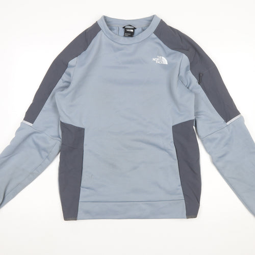 The North Face Men's Blue Pullover Fleece Sweatshirt Size S