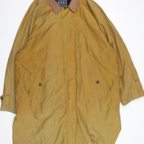 F.T.X Casuals Men’s Brown Cotton Overcoat UK 40 Regular Fit