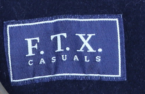 F.T.X Casuals Men’s Brown Cotton Overcoat UK 40 Regular Fit