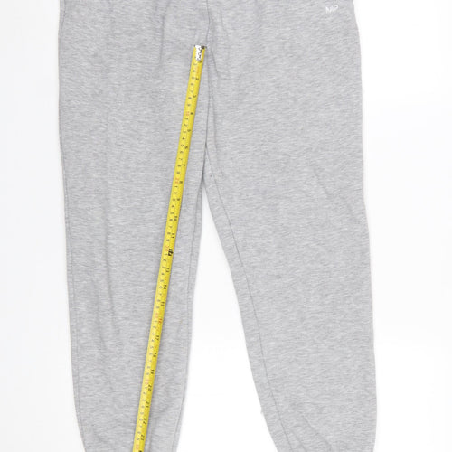 MP Women's Grey Fleece Jogger Trousers Size M Comfortable Lined Pants
